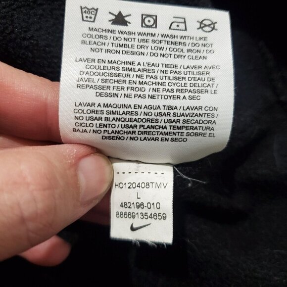 Nike Golf Therma-Fit Men's Black 1/4 Zip Pullover Sweatshirt Top Size L - Picture 6 of 8